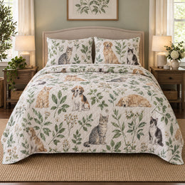 Clinic Garden Veterinarian Quilt Set