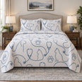 Pet Care Line Art Veterinarian Quilt Set