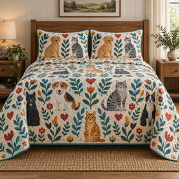 Folk Pets Veterinarian Quilt Set