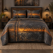Forge Glow Welder Quilt Set, front welder bedroom view