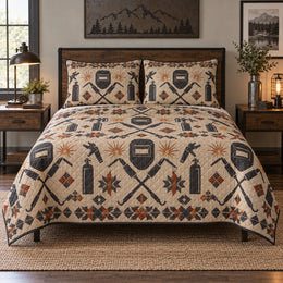 Industrial Folk Welder Quilt Set