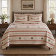 Terracotta Row Knitting Quilt Set