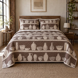 Studio Shelves Pottery Quilt Set