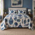 Indigo Glaze Pottery Quilt Set