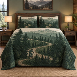 Pine Switchback Mountain Biking Quilt Set