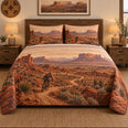 Desert Singletrack Mountain Biking Quilt Set