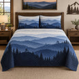 Blue Ridge Ride Mountain Biking Quilt Set