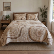 Wood Rings Woodworking Hobby Quilt Set, front woodworking hobby bedroom view