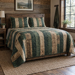 Forest Lumber Woodworking Hobby Quilt Set