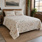 Maker Studio Woodworking Hobby Quilt Set, angled woodworking hobby bedroom view