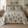 Stone Planters Succulent Gardening Quilt Set