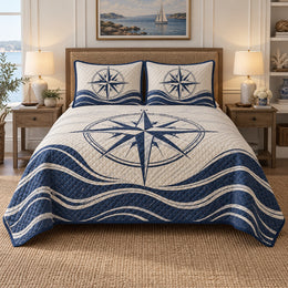 Wind Rose Sailing Quilt Set