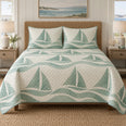 Sea Glass Sails Sailing Quilt Set