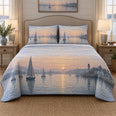 Harbor Dawn Sailing Quilt Set