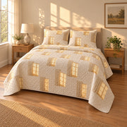 Window Light Nap Quilt Set, angled nap enthusiasts bedroom view
