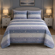 Moon and Linen Nap Quilt Set, front nap enthusiasts bedroom view