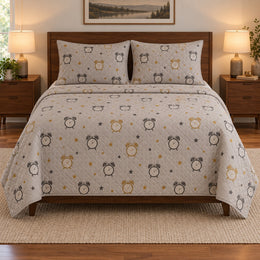 Soft Alarm Clock Nap Quilt Set