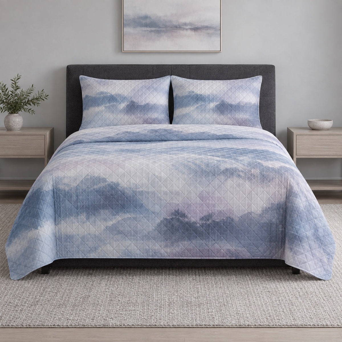 Midday Haze Nap Quilt Set, front nap enthusiasts bedroom view