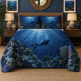 Night Dive Scuba Diving Quilt Set