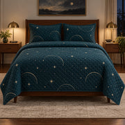 Nightfall Rest Nap Quilt Set, front nap enthusiasts bedroom view