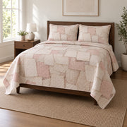 Soft Paper Journaling Quilt Set, angled journaling bedroom view
