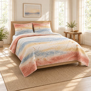 Workshop Dawn Carpenter Quilt Set, angled carpenter bedroom view