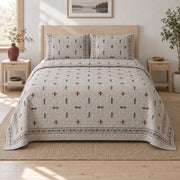 Timber Peg Carpenter Quilt Set, front carpenter bedroom view