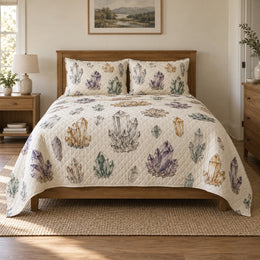 Quartz Cabinet Mineral Collecting Quilt Set