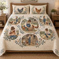 Chicken Keeper Daily Life Storyboard Quilt Set
