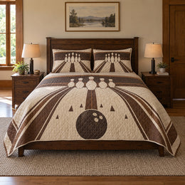 Lane Lines Bowling Quilt Set