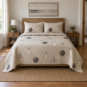 Quiet Spare Bowling Quilt Set, front bowling bedroom view