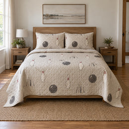 Quiet Spare Bowling Quilt Set