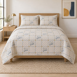 Recipe Grid Chef Quilt Set