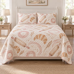 Bakery Morning Chef Quilt Set
