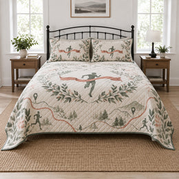 Trail Ribbon Marathon Running Quilt Set
