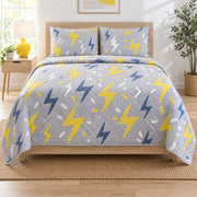 Spark Line Electrician Quilt Set, front electrician bedroom view