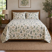 Garden Practice Yoga Quilt Set, front yoga bedroom view