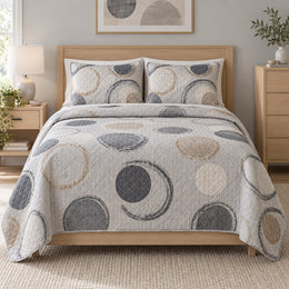 Quiet Tempo Drums Quilt Set
