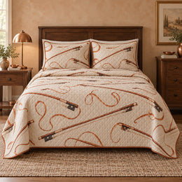 Copper Bow Violin Quilt Set