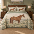 Sage Ranch Portrait American Quarter Horse Quilt Set