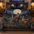 Howling Moon Chicken Quilt Set