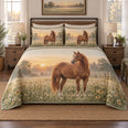 Meadow at Dawn American Quarter Horse Quilt Set