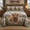 Thistle Ridge Highland Cow Quilt Set