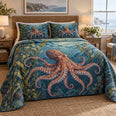 Kelp Garden Octopus Quilt Set