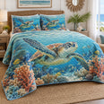 Reef Passage Sea Turtle Quilt Set