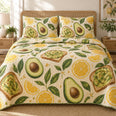 Citrus Breakfast Avocado Lovers Quilt Set