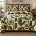 Leaf and Pit Avocado Lovers Quilt Set