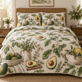 Garden Brunch Avocado Lovers Quilt Set