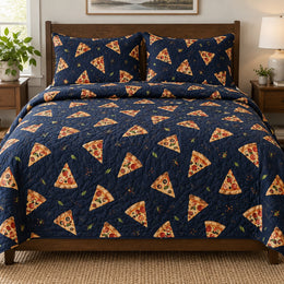 Midnight Pizzeria Pizza Making Quilt Set