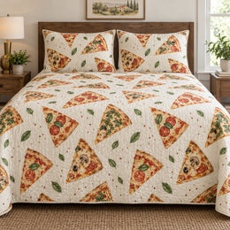Sunday Slice Pizza Making Quilt Set